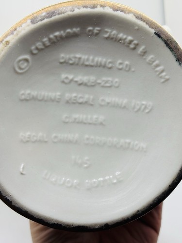 Vintage Jim Beam Bourbon Devil Dogs USMC Bulldog Hund Maskottchen 1979 Dekanter 🥃 - Bild 11 von 11