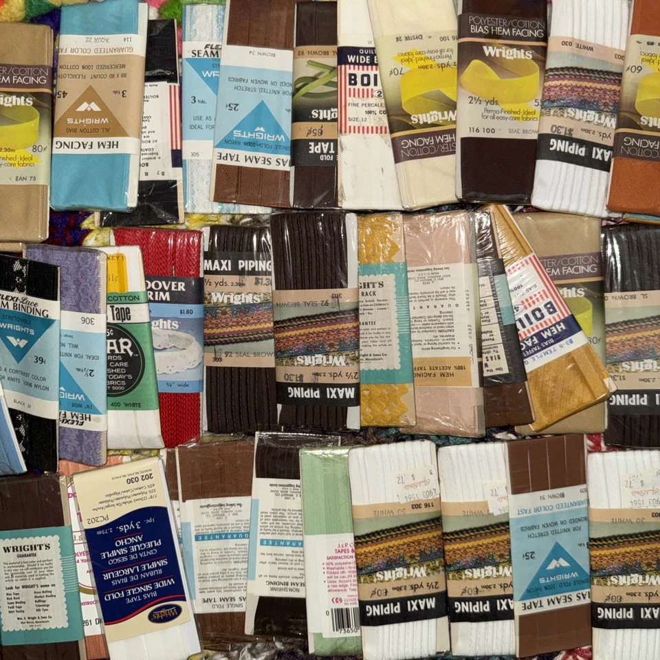 Antigo Grande MIX Rick Rack Guarnição Fita Viés Costura de Renda Encadernação Cores Sortidas 75 - Imagem 3 de 4