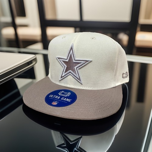Dallas Cowboys NFL Hat - Flat Brim Adjustable Snapback OSFA Cream & Beige - NWT - Picture 4 of 4