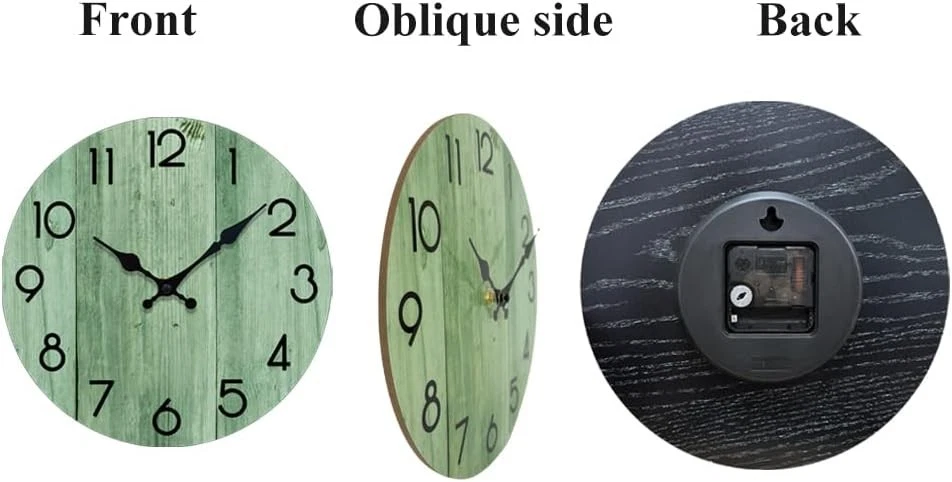 Modern Silent Wall Clock, Battery Operated Non-Ticking Decorative Clock 8 - Image 4 of 4