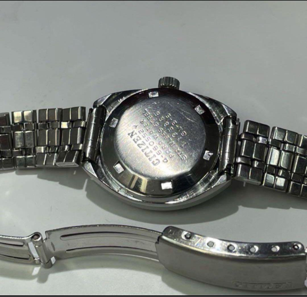 美品 70s CITIZEN コスモスターV2 風防新品 純正ベルト 腕時計 70s Citizen Cosmostar V2 Watch Original Band New Crystal