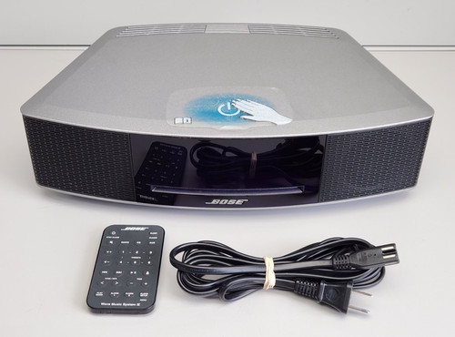 Bose Wave Music System IV CD Player AM/FM Radio Platinum Silver w/ Remote Tested