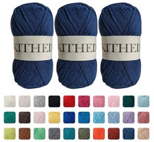 Cotton Yarn  10.5oz  526yard  3 Pack  Soft Yarn for Crocheting and Knitting 30 ...