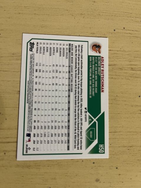 2023 Topps Holiday Adley Rutschman #H50 Metallic Baltimore Orioles