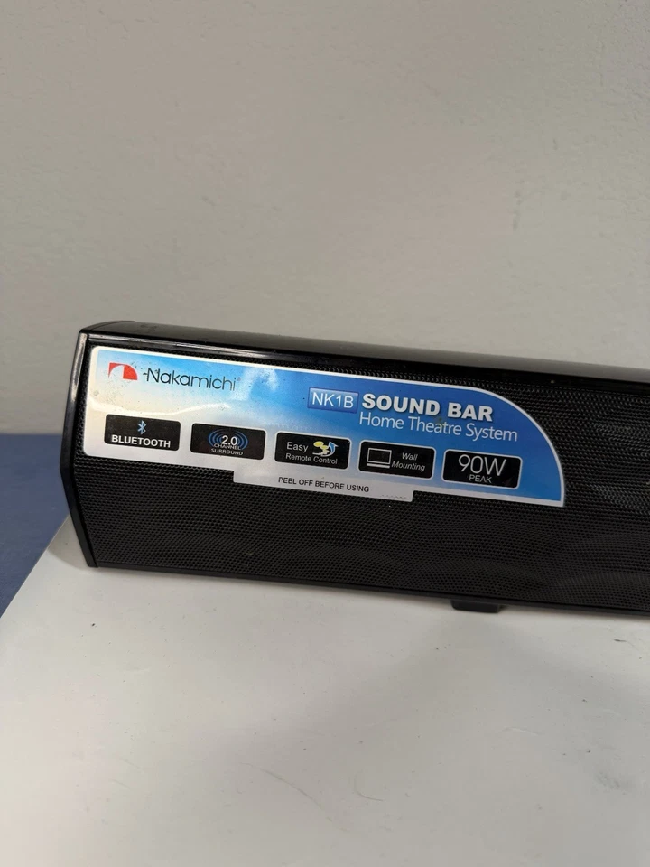 SOUNDBAR ONLY - Nakamichi NK1b- Bluetooth Speaker System Used TESTED + WORKING - Image 3 of 4