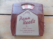 Vintage Advertising Bakelite Thermometer Penn Reels Fishing Tackle Lure MINTY!