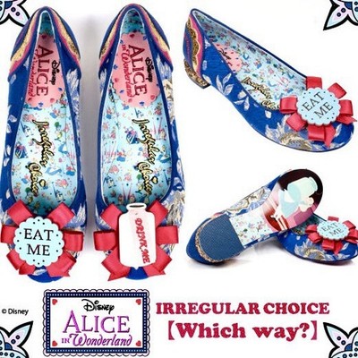 Irregular Choice Disney Alice in Wonderland Flats Brocade Floral size 7|EUR 38