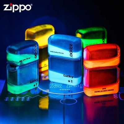 Zippo Luminous Lighter - Custom Luminous Quicksand Acrylic Shell (Aftermarket)