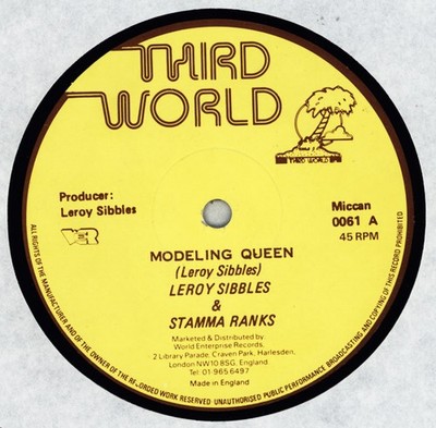 Leroy Sibbles & Stamma Rank - Modeling Queen (12'') (Very Good Plus (VG+))