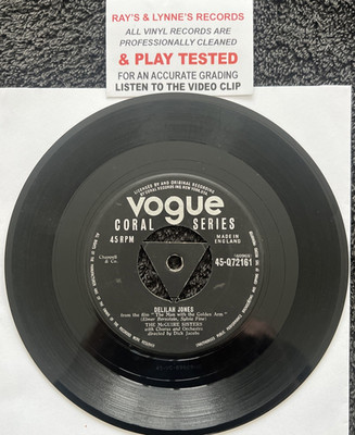 The McGuire Sisters   Delilah Jones 7'' Vinyl 1956 CLEANED/TESTED EX VIDEO