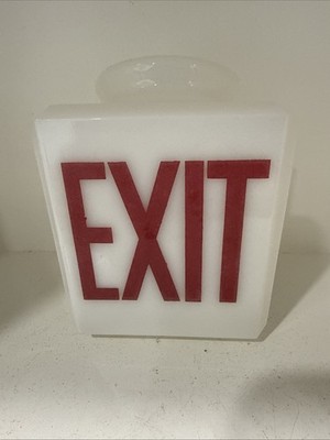 K O P P Milk White Vintage White Glass Exit Double-sided Wall Mount Light