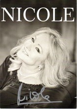 NICOLE Autogrammkarte handsign. EIN BISSCHEN ...