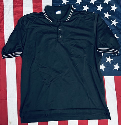 #ad Dalco Athletic Mesh UMPIRE Polo Shirt Men’s Size Large BASEBALL SOFTBALL $14.92