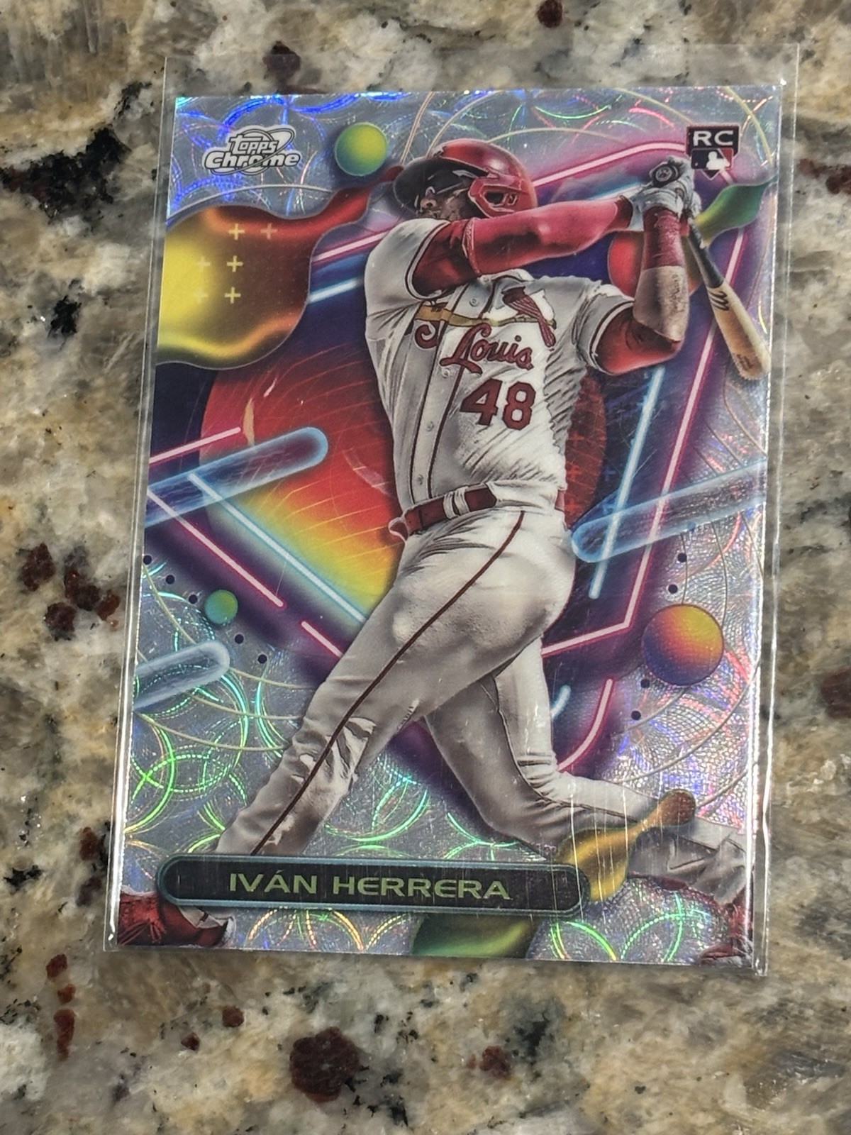 2023 Topps Chrome Cosmic Nucleus’s Refractor Ivan Herrera #147