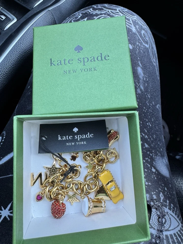 Новый с Ярлыками Kate Spade хит города браслет с брелоками новый пицца такси apple крендель хот-дог - Изображение 4 из 4