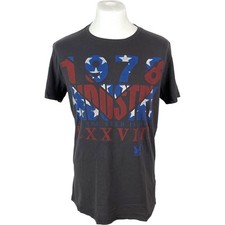 Diesel T Shirt Large Black Summer Mens T Shirt Outdoors Y2k Tee