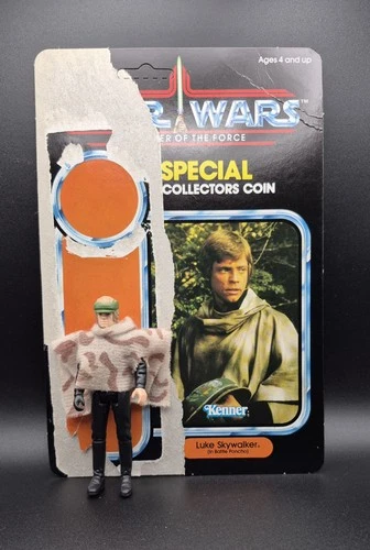 Vintage Kenner Star Wars POTF Last 17 Luke Skywalker Poncho And 92 Back Cardback