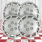 14" Push-on Silver Hubcaps for 1997-1999 Toyota Camry (QTY: Four)