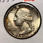 1953s Washington Quarter gem unc toned💎🌈！