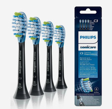 Philips Sonicare C3 Premium Plaque Defence Replacement Brush Heads   Black 4-Pa