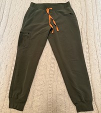FIGS Technical Collection Green Zamora Jogger Scrub Pants Women's M Petite