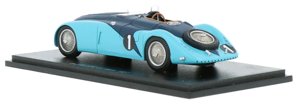 Spark S2736 Bugatti Type 57G Tank #1 'Roger Labric' Le Mans 1937 - 1/43 Scale - Image 2 of 4