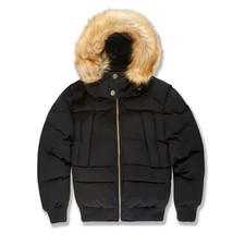Jordan Craig kids Harbour Cross Bay Bomber Hooded Coat Black