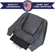 For 2004 2005 Dodge Ram 1500 2500 3500 Driver Bottom Leather Seat Cover Black