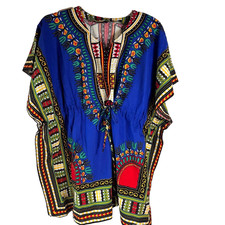 NF Dashiki African Shirt One Size Drawstring Adjustable Waist