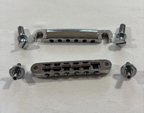 2016 Gibson Les Paul Studio Tune-O-Matic Bridge Stopbar Tailpiece Chrome w/ HW