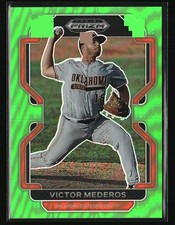 2022 Panini Prizm Draft Picks #PDP178 Victor Mederos Lime Green