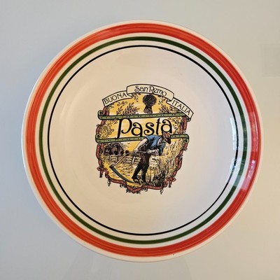 HIMARK Vintage Buona San Remo Italia 11 3/4'' Pasta Serving Bowl Made in Italy