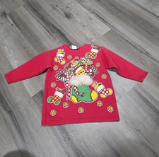 Vintage Fun Clothing Company Christmas Toddler Long Sleeve Shirt 4T Made In USA