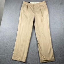 VTG Polo Ralph Lauren Chino Pants Men's 36x32 Beige Flat Front Excellent