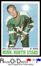 1970-71 Topps #46 Bill Goldsworthy Minnesota North Stars NHL Hockey Card