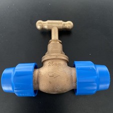 Brass 25mm Mdpe Stop Cock