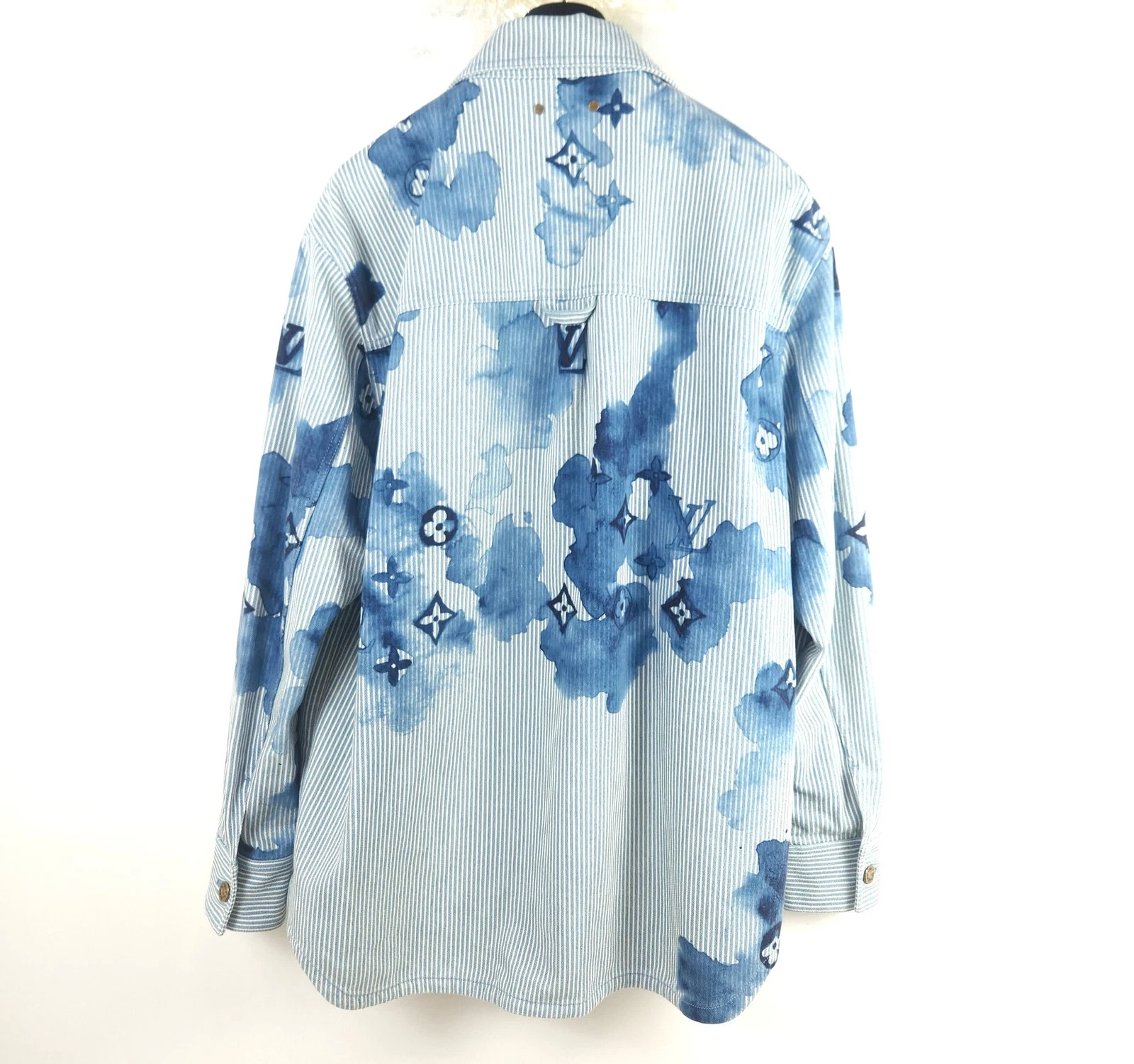 LOUIS VUITTON（LV） Giacca Louis Vuitton acquerello monogramma da lavoro a righe 9880 137582767