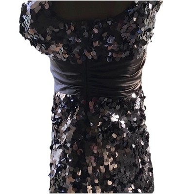 blue dress for baby girl Sequin Mini Dress Black / Xs