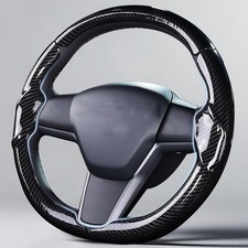3pcs Carbon Fiber Car Steering Wheel Cover Non-slip Universal For 14.5-15 Inchs 3pcs Carbon Fiber Car Steering Wheel Cover Non-slip Universal For 14.5-15 Inchs