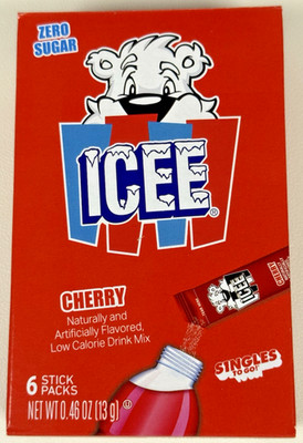 ICEE Cherry Singles Drink Mix Zero Sugar | Sugar Free Beverage Mix