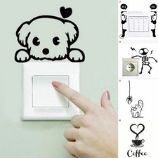 Cartoon Bedrooms Decoration Switch Sticker Wall Stickers Removable Wall Sticker