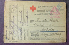 Kriegsgefangenen Post,  Peresovka  Ukraine,  nach Miskolcz,   1917,