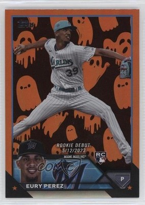 2023 Topps Update Rookie Debut Ghost Foil Eury Perez #US317 Rookie RC 0p0