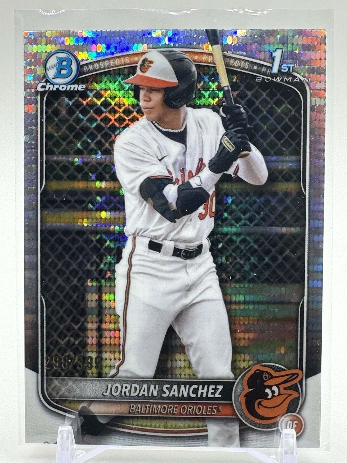 2025 Bowman Chrome Pulsar Refractor #BCP208 Jordan Sanchez #d 140/399
