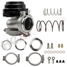 44mm External Turbo Wastegate Kits Universal W/ Tial V-Band Flange Spring Clamps