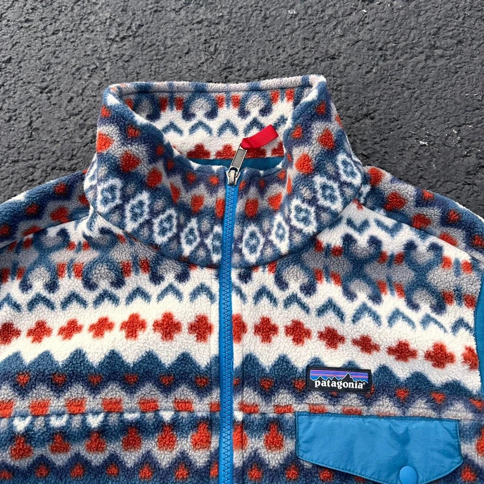 Винтажный флисовый жилет Y2K Patagonia Synchilla Tribal Aztec Western размер L - Изображение 4 из 4