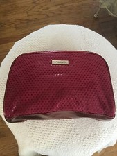 SHISEIDO Polka dot red MAKE-UP / COSMETIC BAG - 8 x 6 x 3