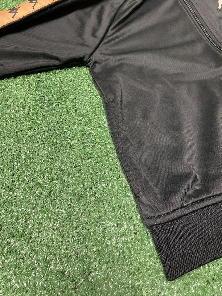 Chaqueta Kappa Track Cremallera Negra Streetwear Niños Jóvenes Talla 6 Años 116cm Hype Y2K Foto 3 de 4