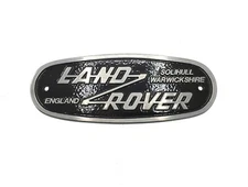 "Land Rover Solihull" Oval Grille Badge (Cast Aluminum) Series Defender
