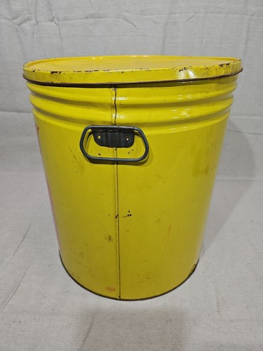 RARE! Vintage Hormel PURE LARD 50 LB TIN CAN Great Graphics! - Picture 2 of 7
